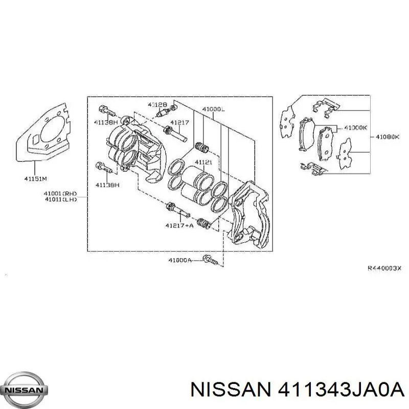  Nissan/Infiniti 411343JA0A цена, от 7.10 USD