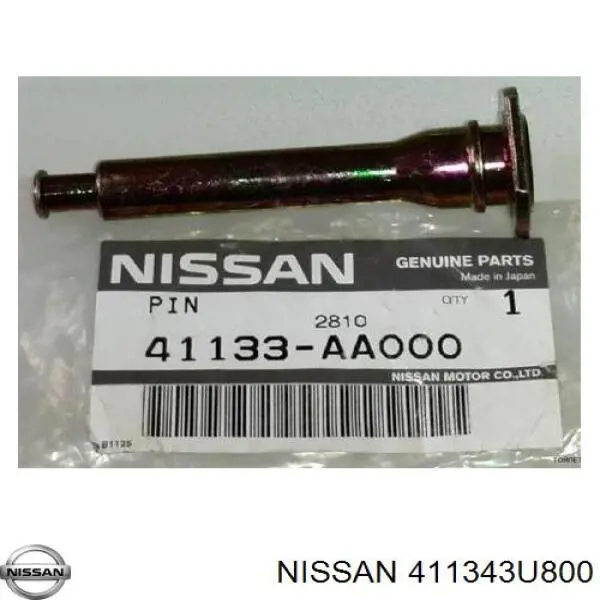 Направляющая суппорта переднего Nissan 411343U800