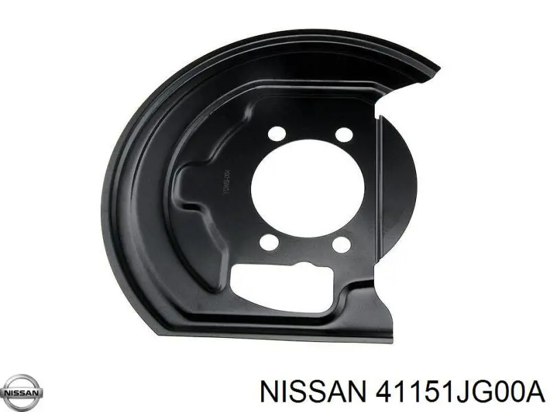 Защита тормозного диска переднего правого 411509127R Renault (RVI)