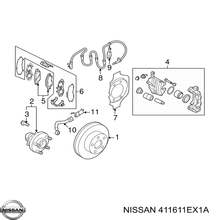  411611EX1A Nissan