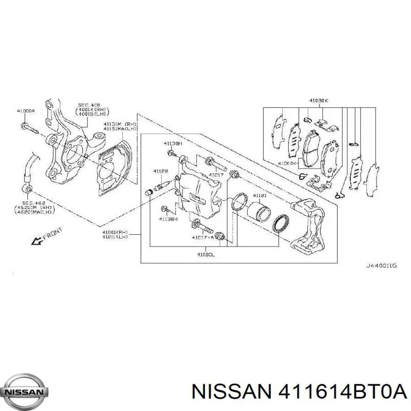  411614BT0A Nissan