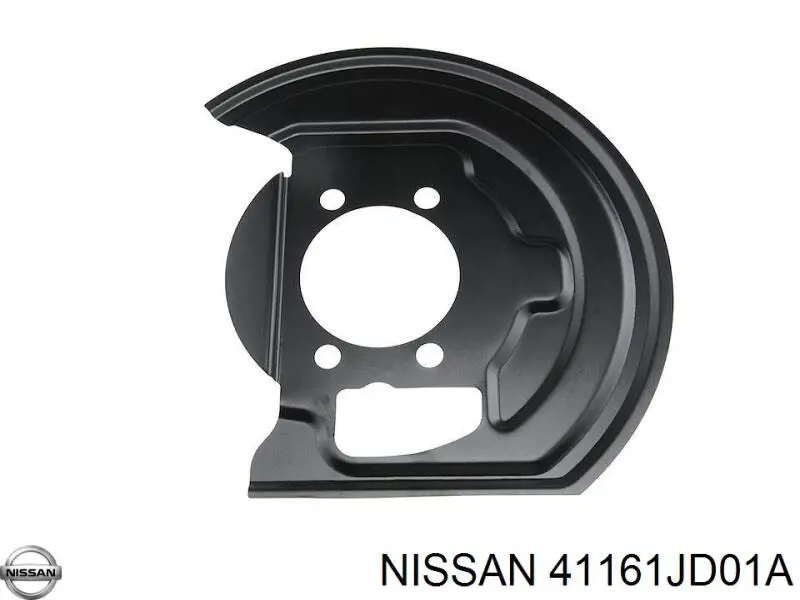 Защита тормозного диска переднего левого на Nissan Qashqai I 