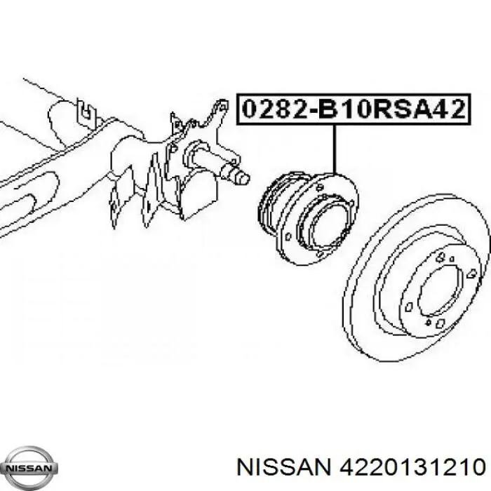 4220131210 Nissan ступица задняя
