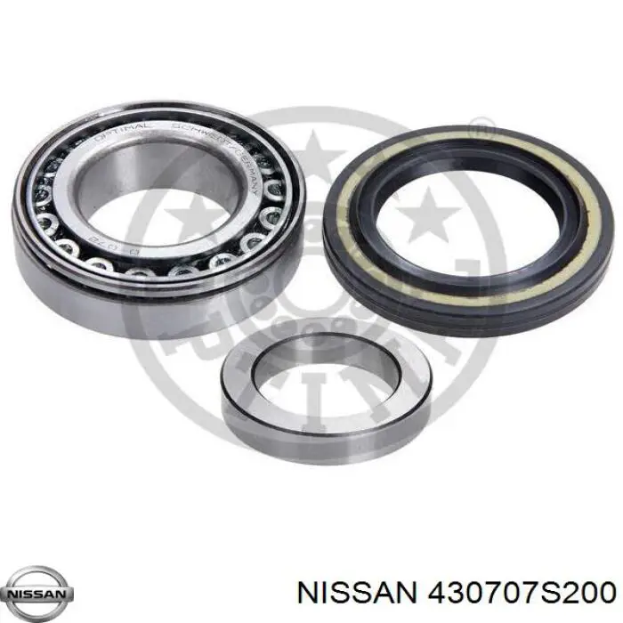 Cojinete de rueda trasero 430707S200 Nissan