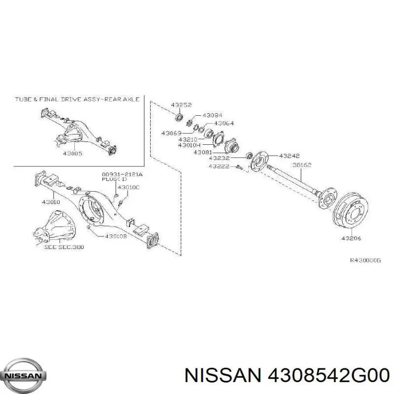 Купить 4308542G00 Nissan/Infiniti Кольцо инжектора
