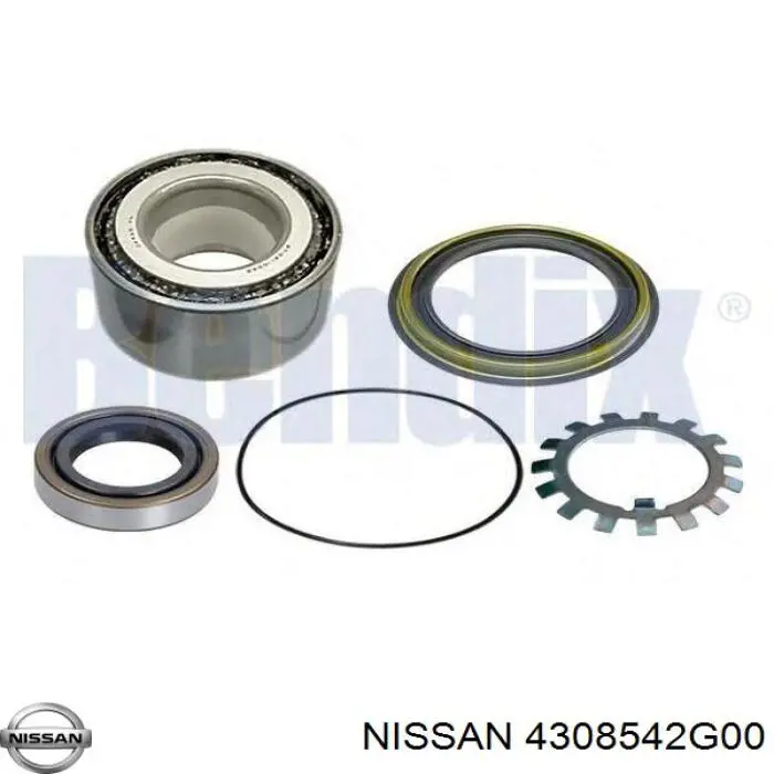 Кольцо (шайба) форсунки инжектора посадочное 4308542G00 Nissan