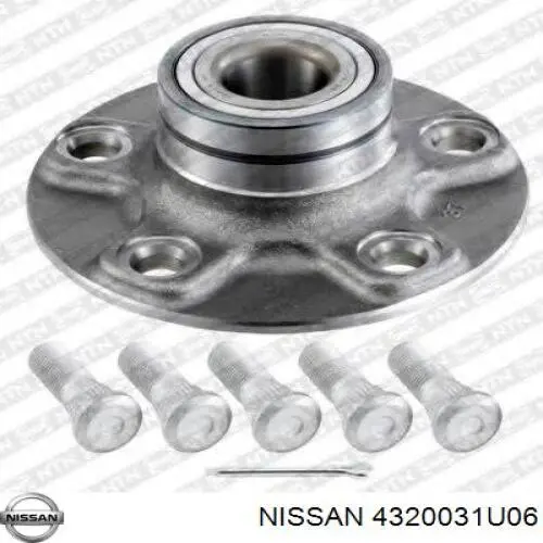 Ступицы задних колес Nissan/Infiniti 4320031U06 цена, от 50.85 USD