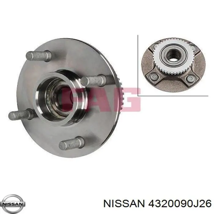 Купить 4320090J26 Nissan/Infiniti Задняя шпиндель