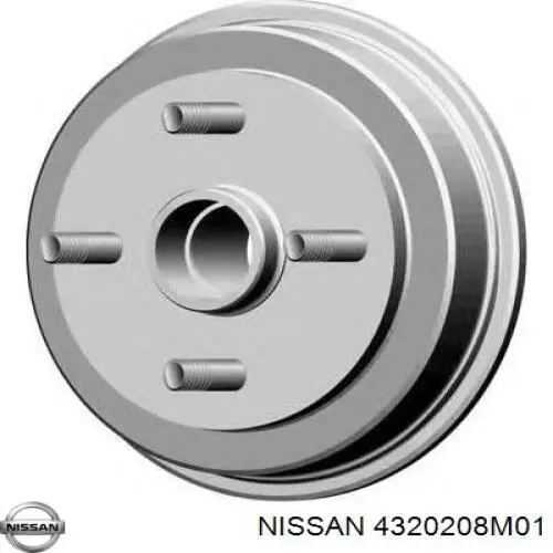 4320208M01 Nissan барабан тормозной задний