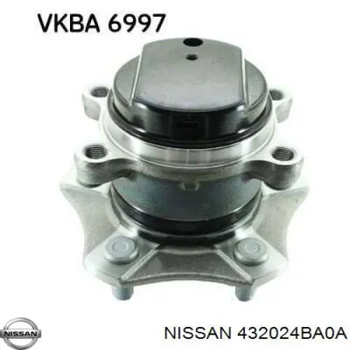 Ступица задняя Nissan 432024BA0A