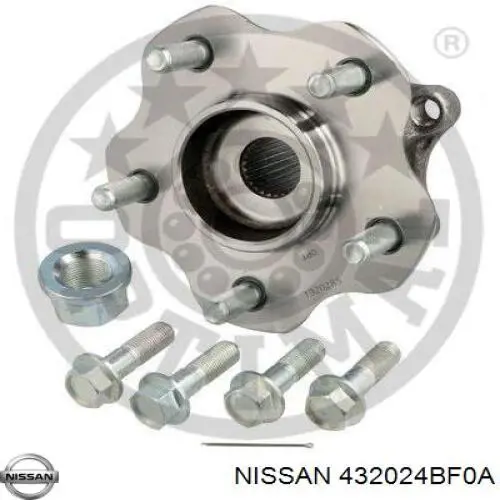 Задняя ступица 432024BF0A Nissan/Infiniti