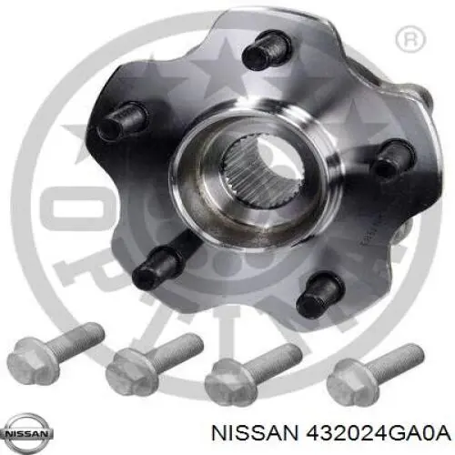 Ступица задняя 432024GA0A Nissan