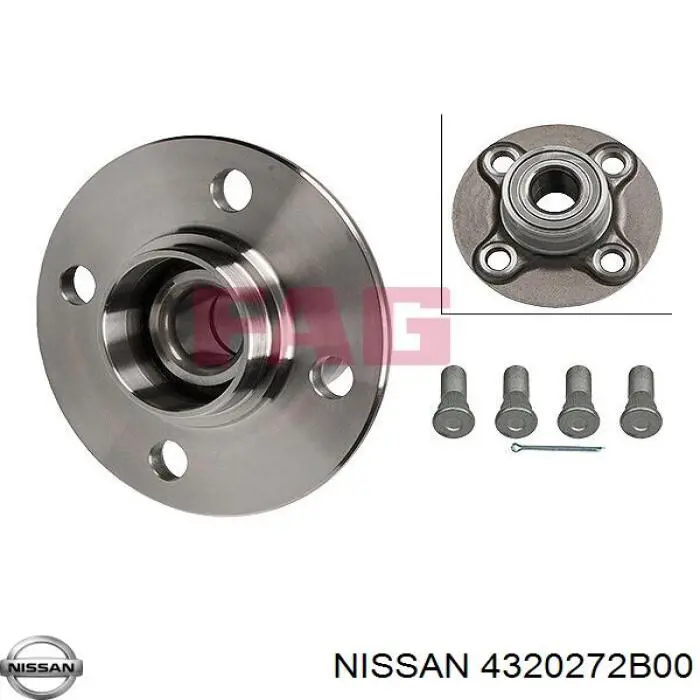 Купить 4320272B00 Nissan/Infiniti Задняя шпиндель