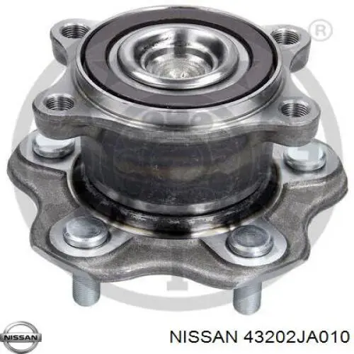 43202JA010 Nissan cubo traseiro