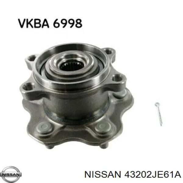 Купить 43202JE61A Nissan/Infiniti Задняя шпиндель