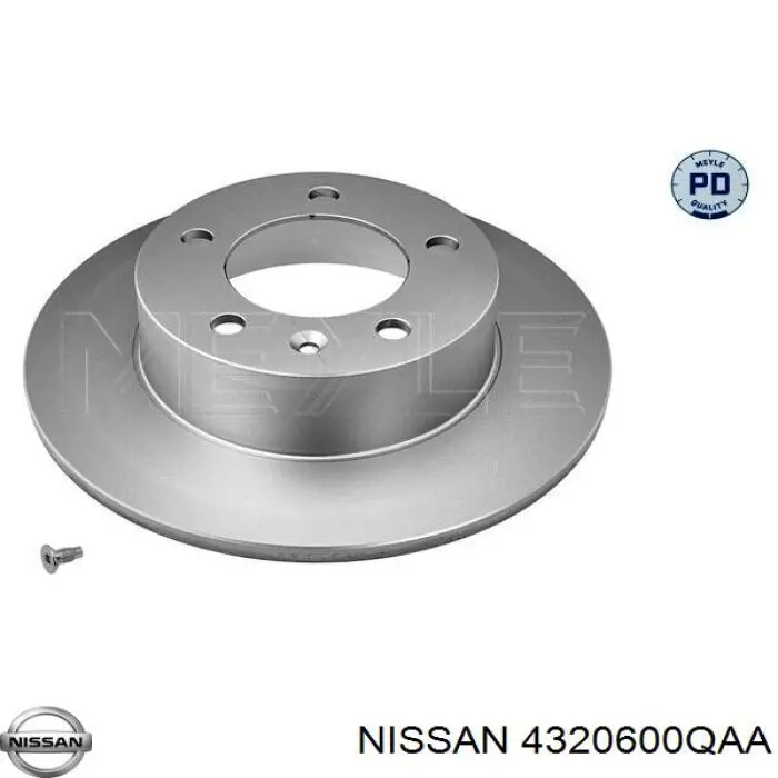 Тормозные диски 4320600QAA Nissan