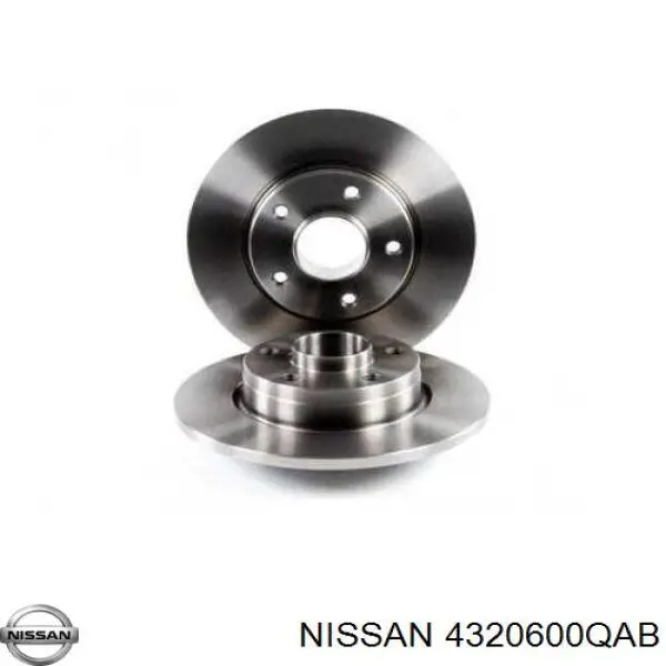 4320600QAB Nissan диск тормозной задний