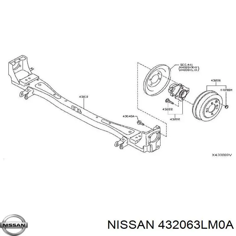  432063LM0A Nissan