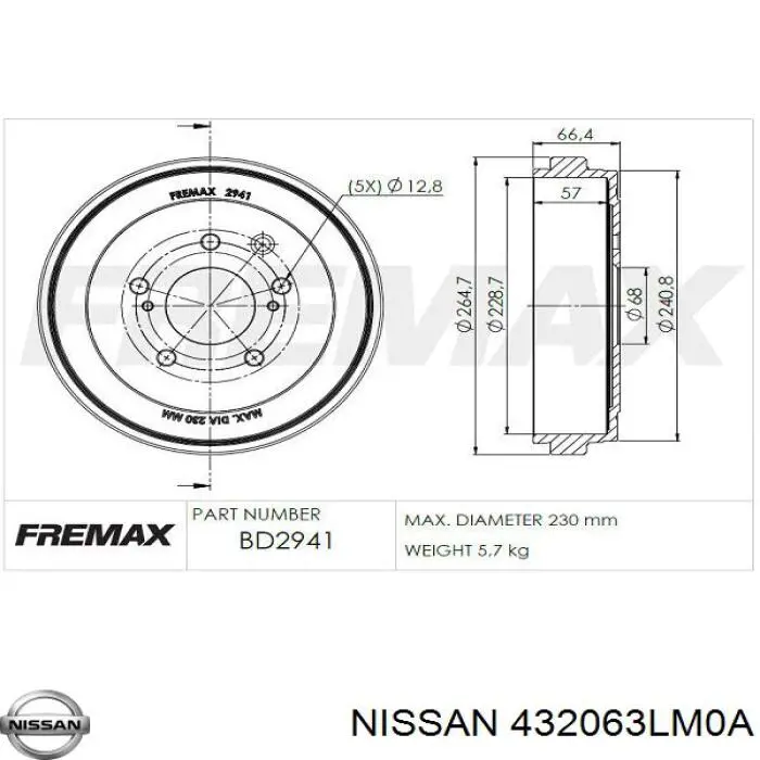 432063LM0A Nissan/Infiniti 
