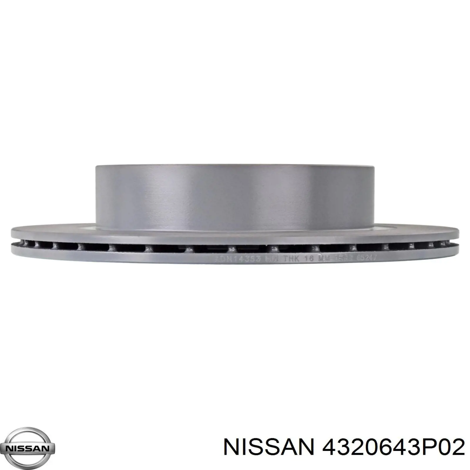 4320643P02 Nissan/Infiniti Дисковый тормоз