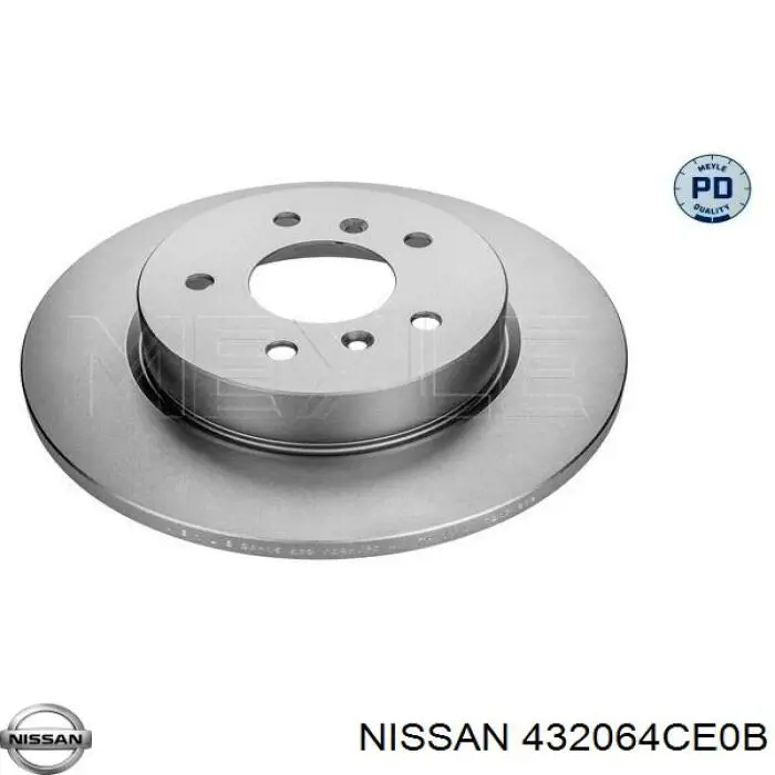 432064CE0B Nissan disco do freio traseiro