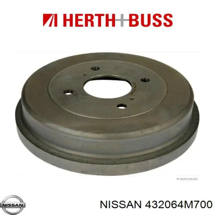 432064M700 Nissan барабан тормозной задний