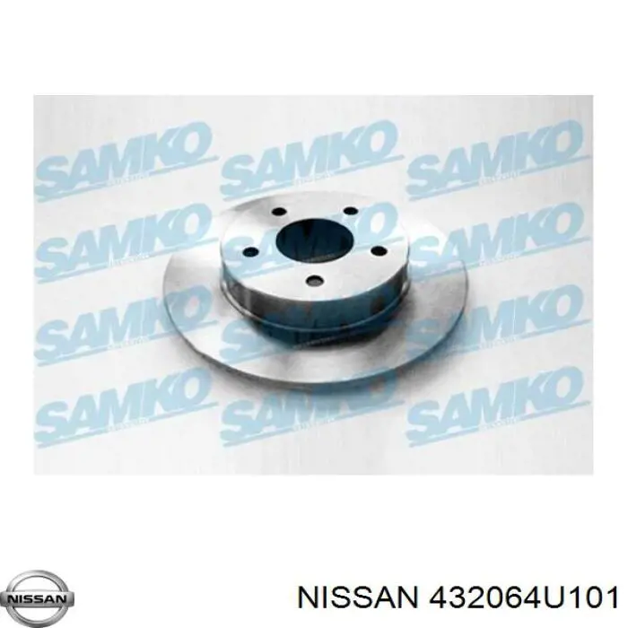 432064U101 Nissan диск тормозной задний