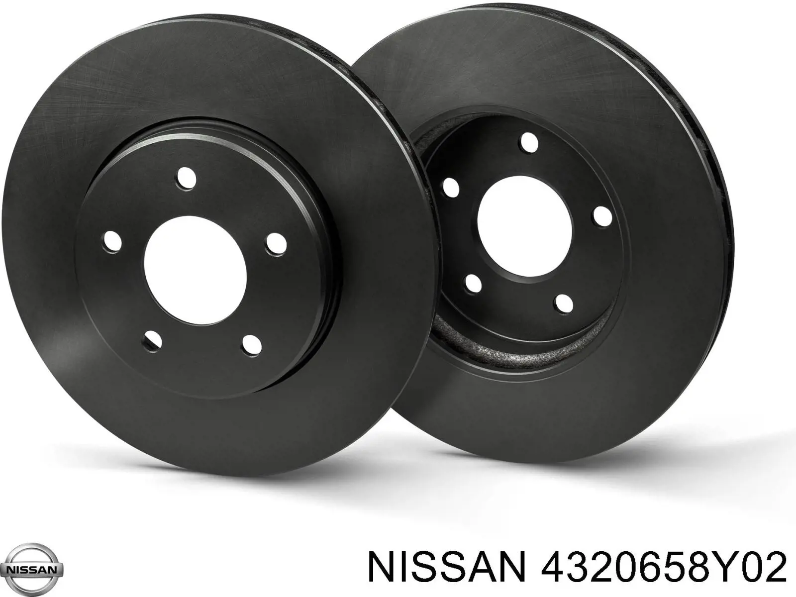 4320658Y02 Nissan диск тормозной задний
