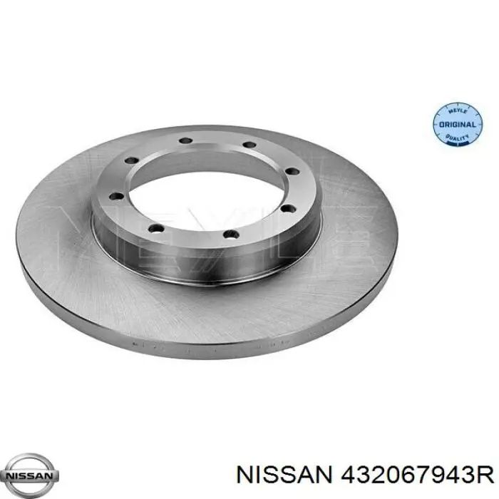 Тормозные диски 432067943R Nissan