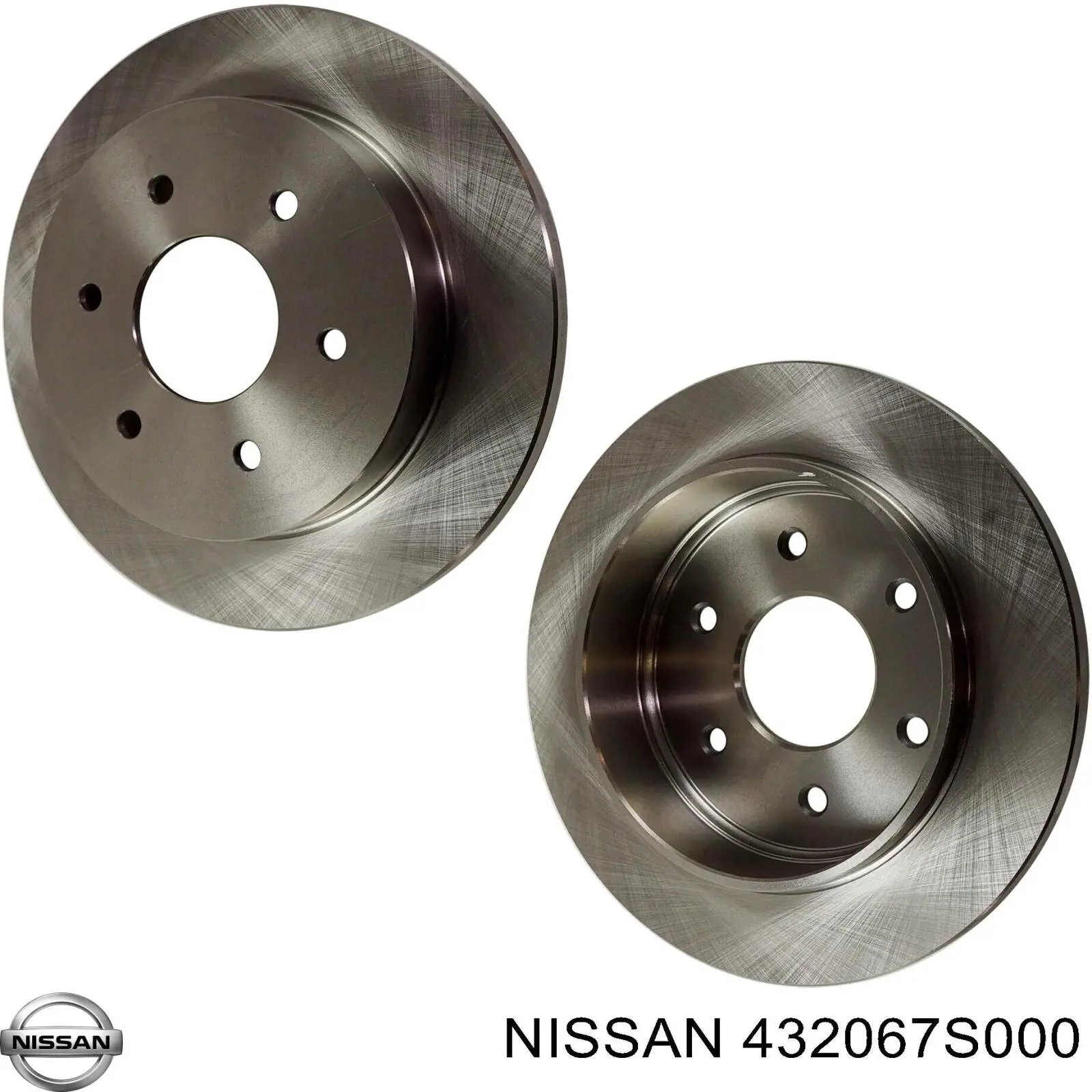 432067S000 Nissan диск тормозной задний
