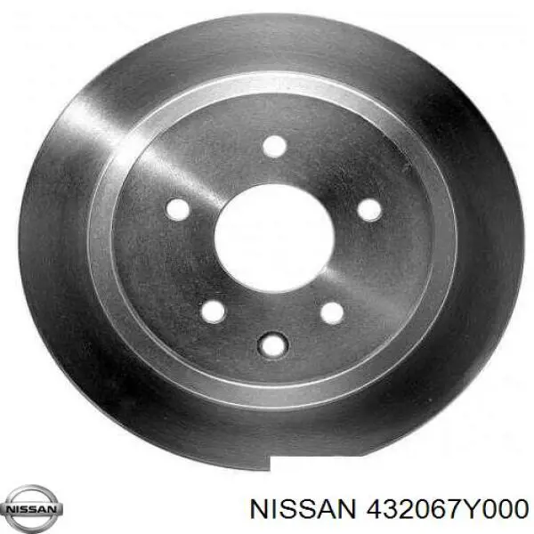 432067Y000 Nissan диск тормозной задний