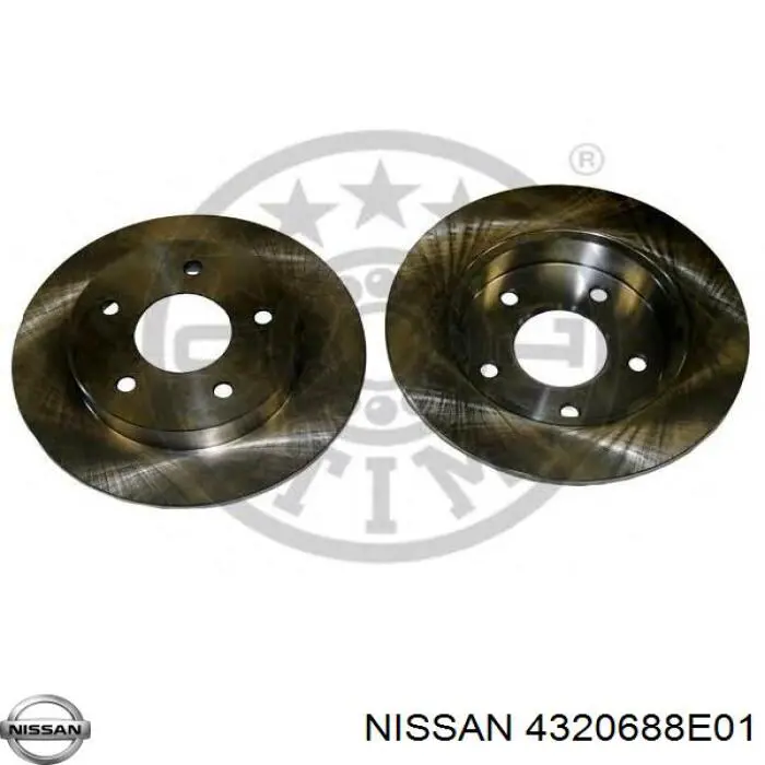 Купить 4320688E01 Nissan/Infiniti Диск тормозной задний