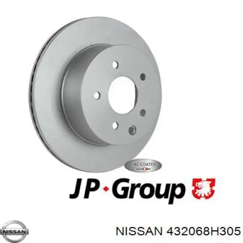 Disco do freio traseiro Nissan/Infiniti 432068H305 preço, a partir de 71,55 USD