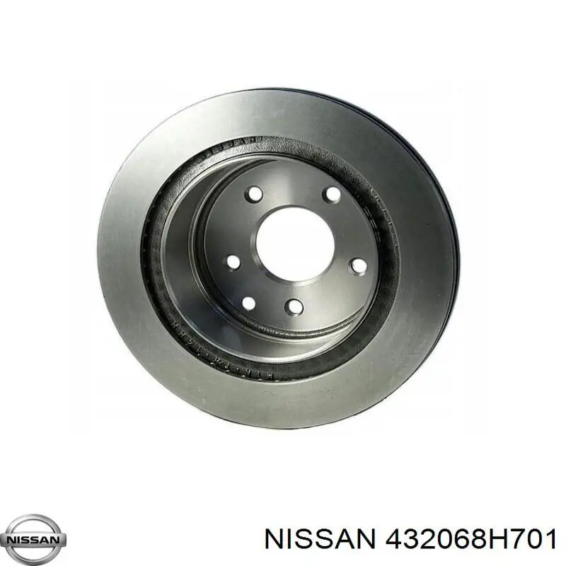 432068H701 Nissan диск тормозной задний