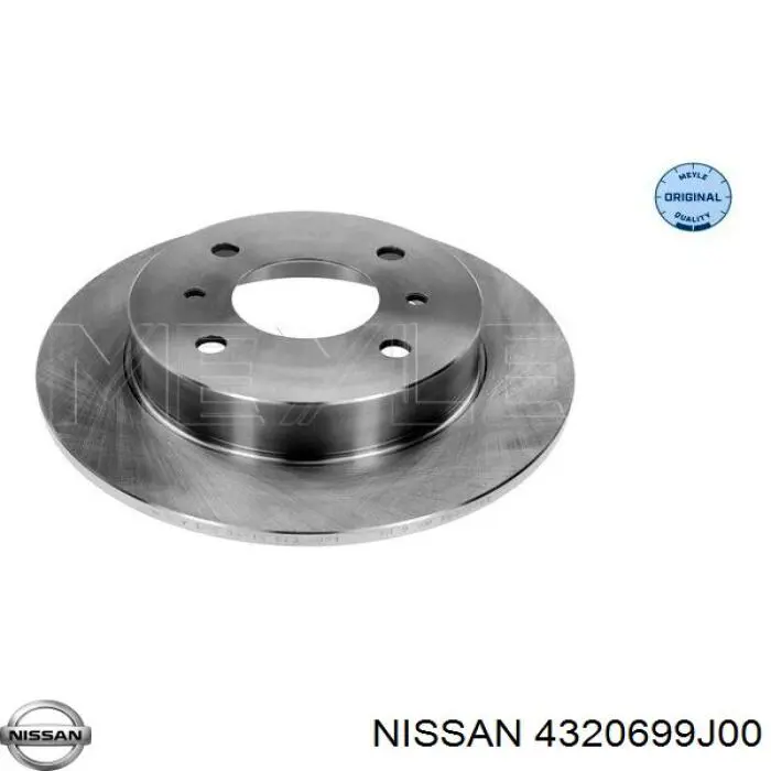 4320699J00 Nissan диск тормозной задний