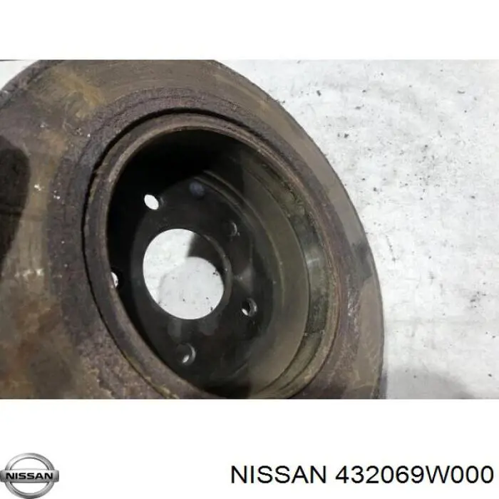432069W000 Nissan диск тормозной задний