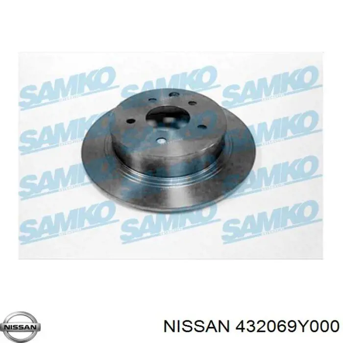 Задний тормозной диск Nissan/Infiniti 432069Y000 цена, от 38.13 USD