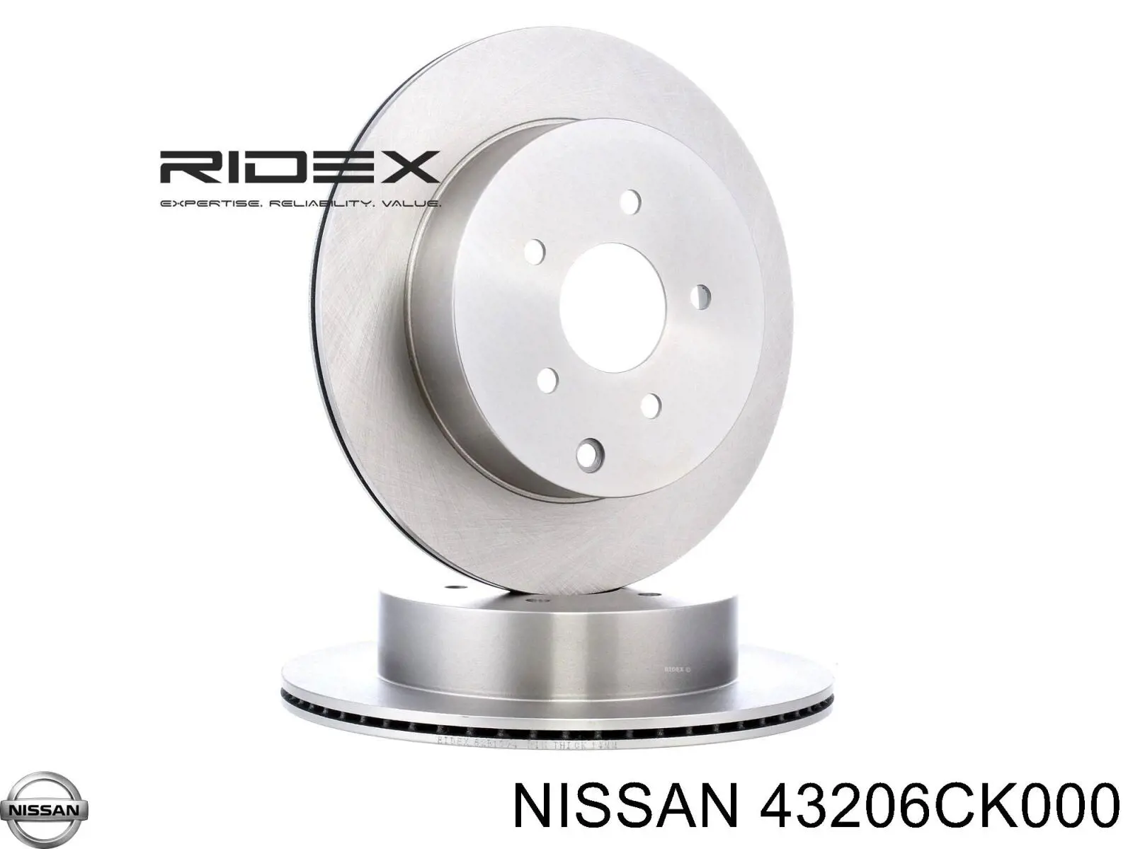Задний тормозной диск Nissan/Infiniti 43206CK000 цена, от 12.67 USD