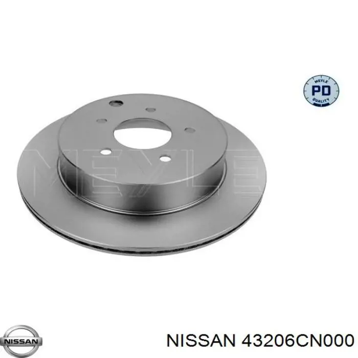 Задний тормозной диск Nissan/Infiniti 43206CN000 цена, от 57.27 USD