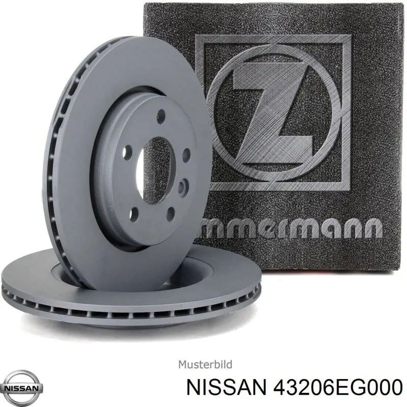 Задний дисковый тормоз Nissan/Infiniti 43206EG000