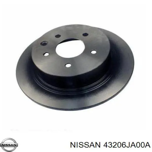 43206JA00A Nissan диск тормозной задний