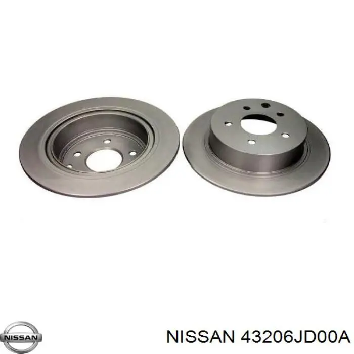 Тормозные диски 43206JD00A Nissan/Infiniti
