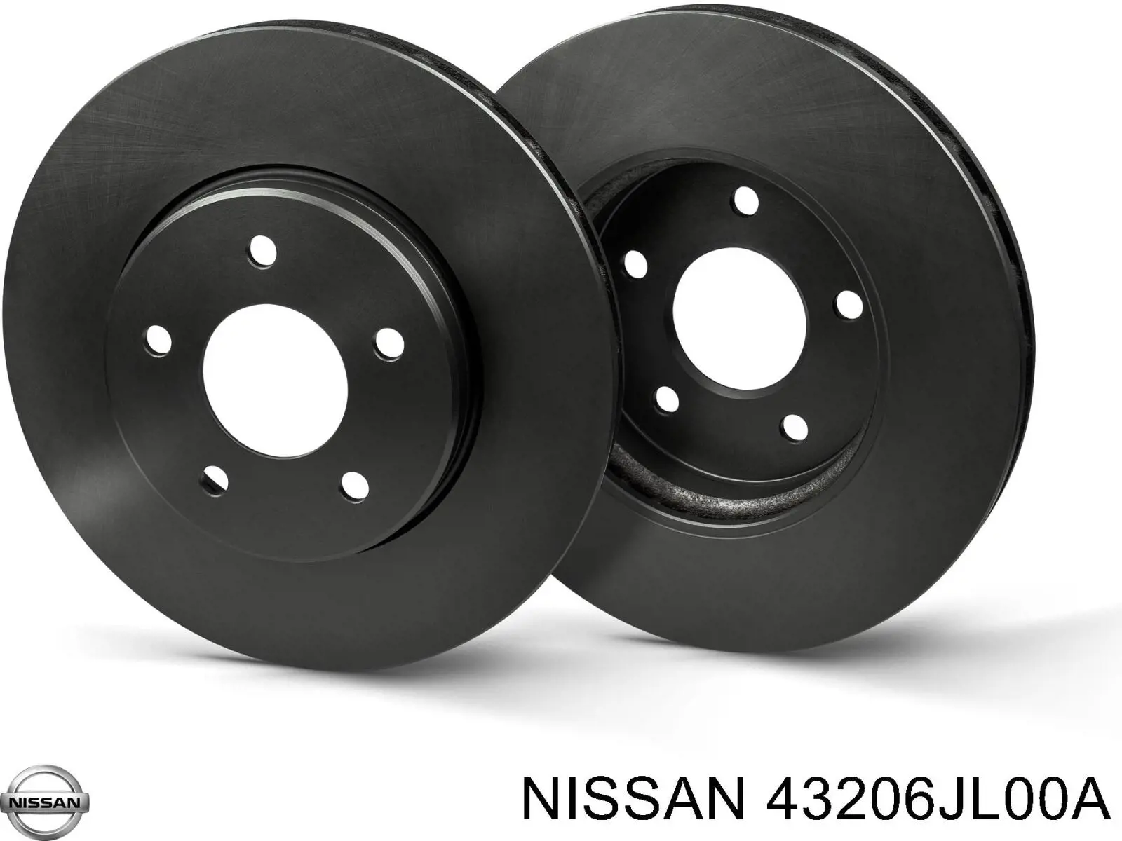 Тормозные диски 43206JL00A Nissan