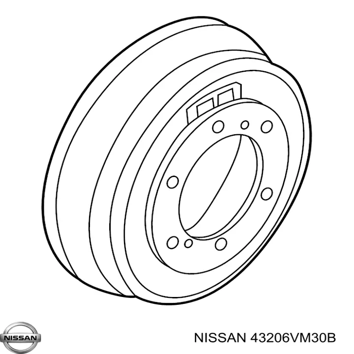 43206VM30B Nissan барабан тормозной задний