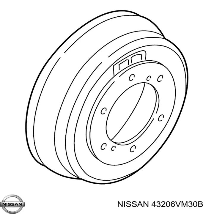 Барабан тормозной задний Nissan/Infiniti 43206VM30B цена, от 53.34 USD