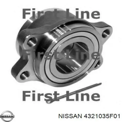 Подшипник задней ступицы 4321035F01 Nissan/Infiniti