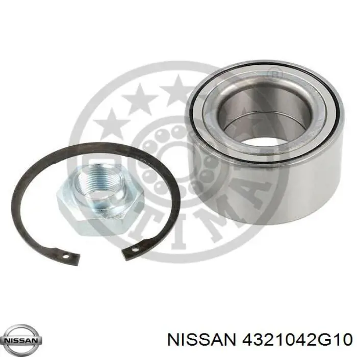 Cojinete de rueda trasero 4321042G10 Nissan