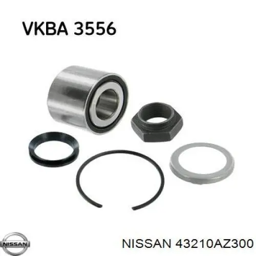 Cojinete de rueda trasero 43210AZ300 Nissan