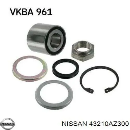 43210AZ300 NISSAN Cojinete de rueda original y equivalente