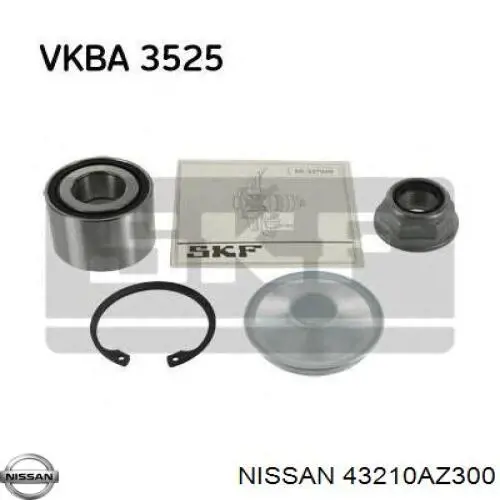 Подшипники задней ступицы Nissan/Infiniti 43210AZ300 цена, от 16.90 USD
